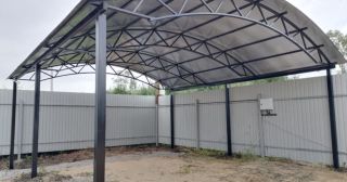 Арочные навесы из металлопрофиля Краснокамск, цена от 3469 руб.