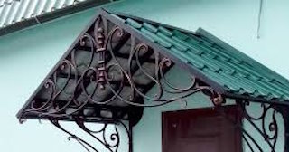 Козырьки из металлочерепицы от 1761 рублей в Краснокамске - НавесыКнм