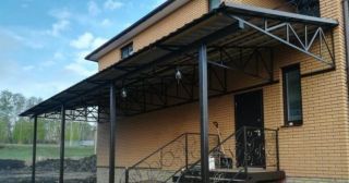 Навесы из профнастила над крыльцом Краснокамск, цена от 1813 руб.